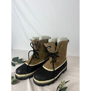 Herman Survivors Thinsulate 200g Brown Leather Winter Boots